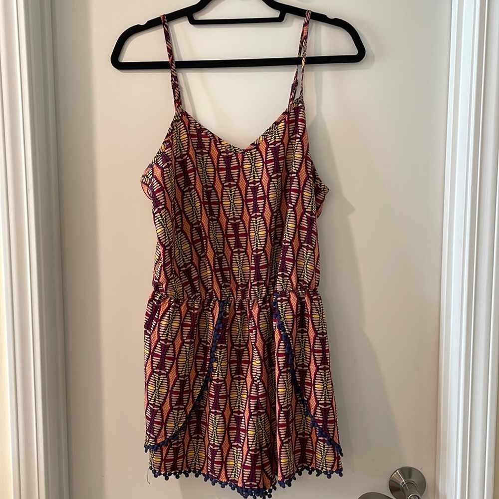 Multicolored party romper